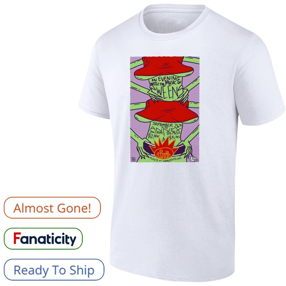 WEEN Anniversary Tee＆Poster Official Poster Ween 30th Anniversary Chocolate And Cheese t