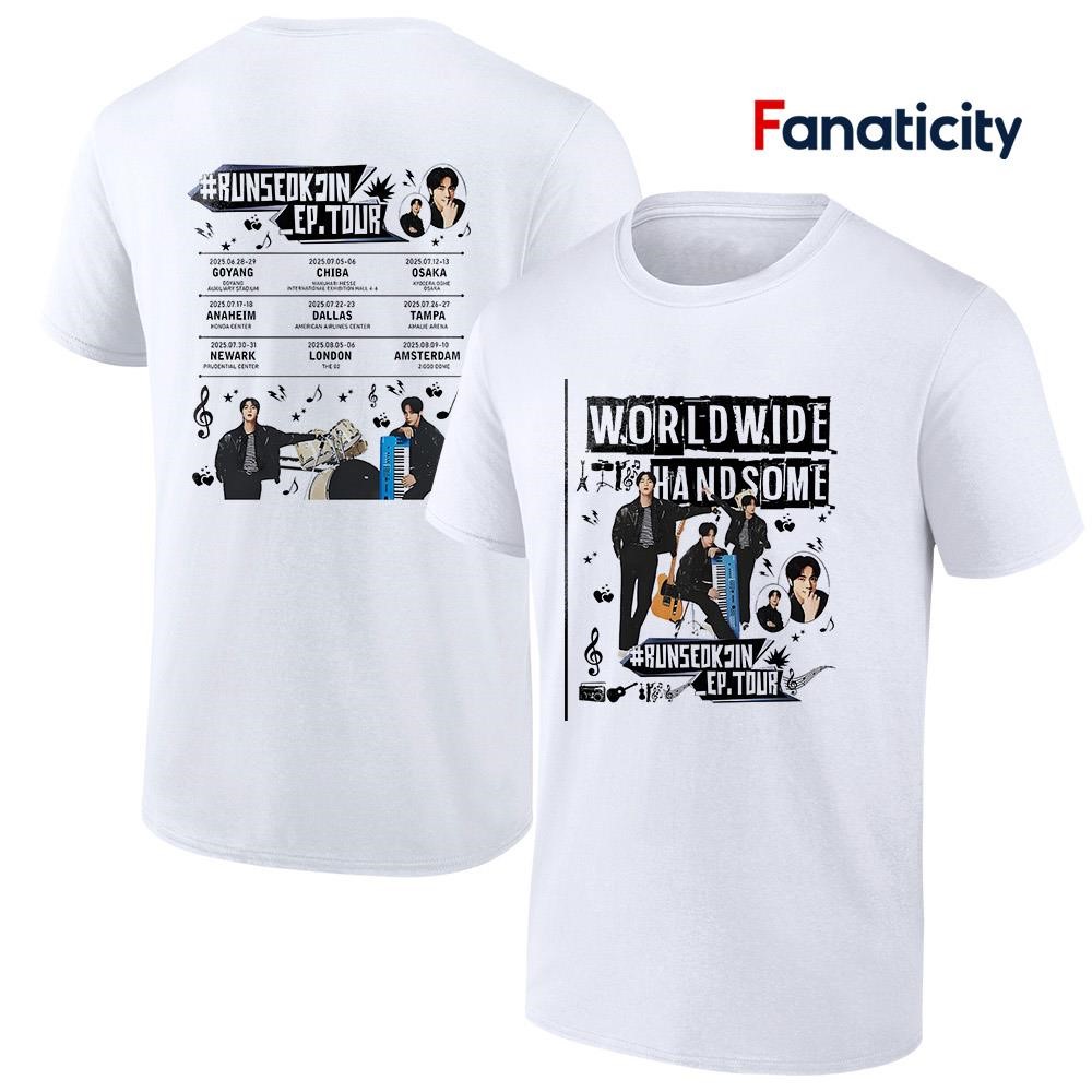 JIN RUNSEOKJIN TOUR Shirt, Jin Seokjin Tshirt, Kpop Merch