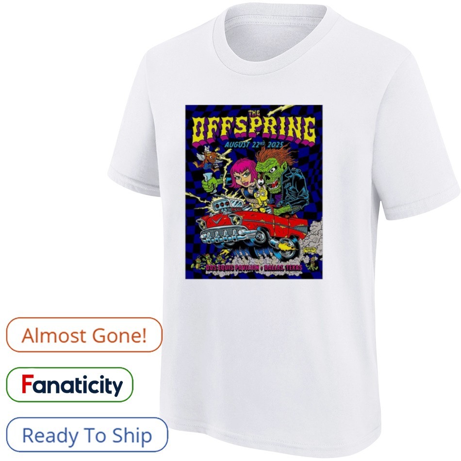 THE OFFSPRING 2025ツアーTシャツ「M」サイズ&ツアーフライヤー The Offspring Supercharged Worldwide North American Tour