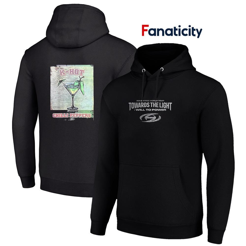 アイドル ateez tour hoodie 2024 Korean Kpop ATEEZ 2024 World Tour Zipper Hoodie Towards The