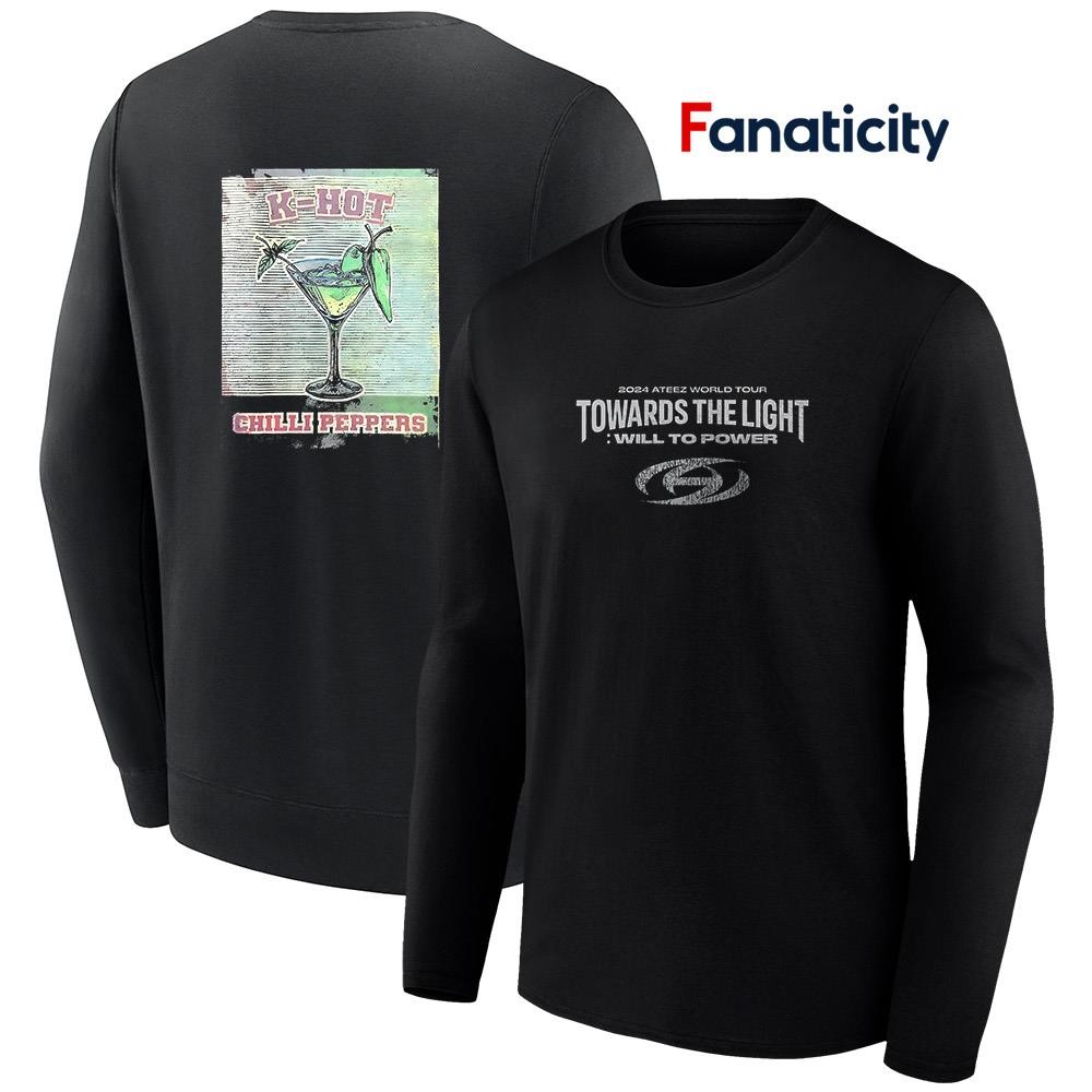 2024 Ateez World tour Towards the Light will to power shirt