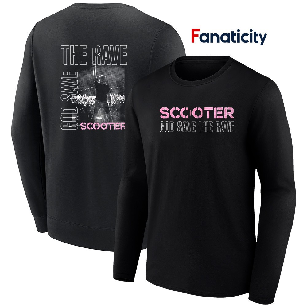 【迅速配送可能】GOD SAVE THE RAVE L/S TEE Bravado Scooter God save the rave shirt, hoodie, sweater