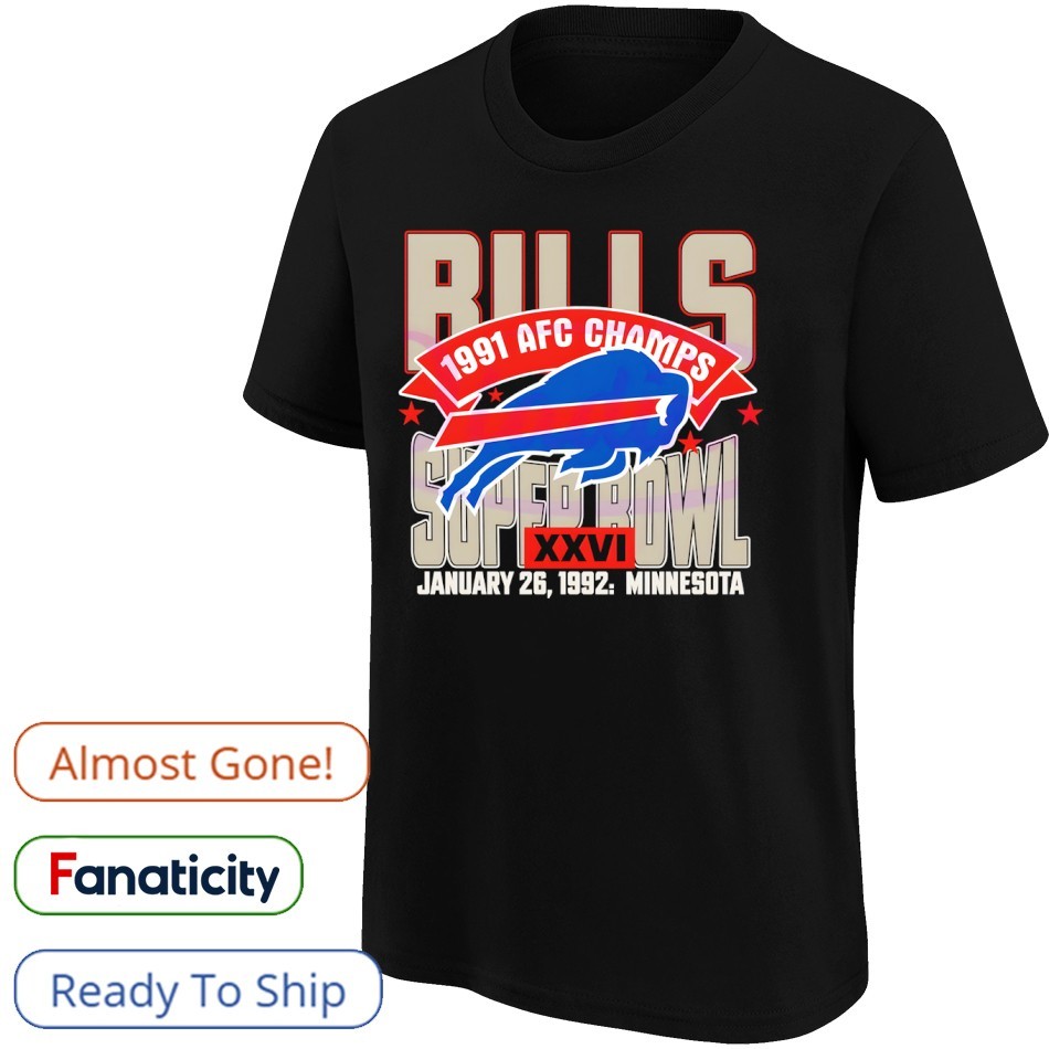 BLESS Ü BU stadium jumper Buffalo Bills 1991 AFC Champs Super Bowl XXVI Minnesota