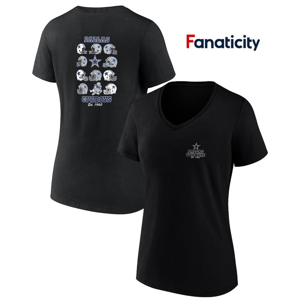 Dallas Cowboys merchandise helmet grid est 1960 shirt