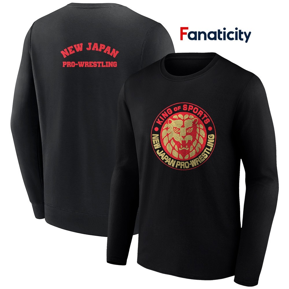 NJPW KING OF SPORTS スポーツグッズ King of sports New Japan pro wrestling lion mark shirt