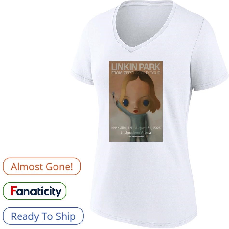 Road to Athen Concert Tour Tシャツ Linkin Park Aug 21 2025 Bridgestone Arena In Nashville TN