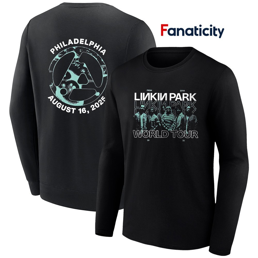 Linkin Park from Zero World Tour 2025 Philadelphia shirt
