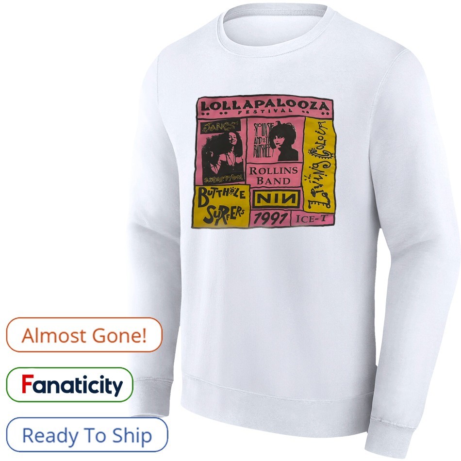 Ｈｉｐｐｉｅｓ　Ｉｎ Lollapalooza festival Jane's Addiction Siouxsie 1997 shirt