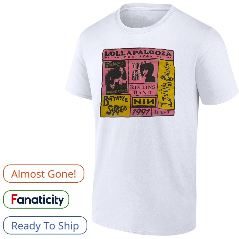Lollapalooza festival Jane's Addiction Siouxsie 1997 shirt