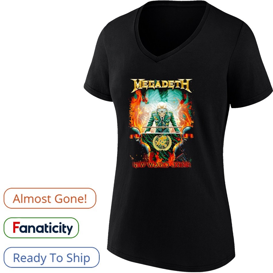 MEGADETH NEW WORLD ORDER Tシャツ85→78 Megadeth New World Order shirt, hoodie, sweater, long sleeve