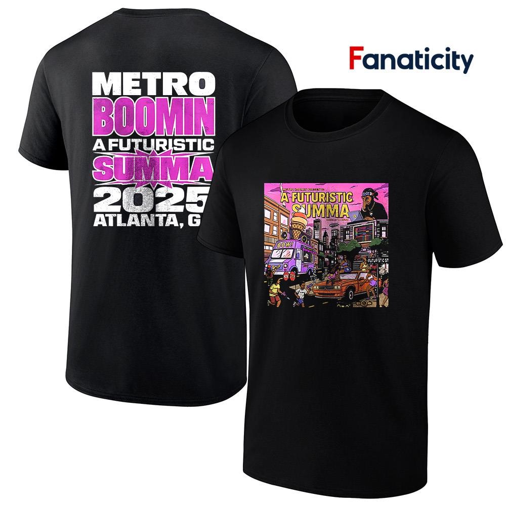 Metro Boomin a futuristic summa 2025 Atlanta GA shirt