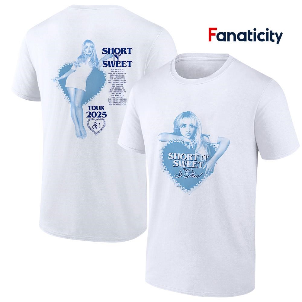 Sabrina Carpenter ツアーTシャツ Sサイズ Sabrina Carpenter Short n' sweet tour is so nice 2025 roster