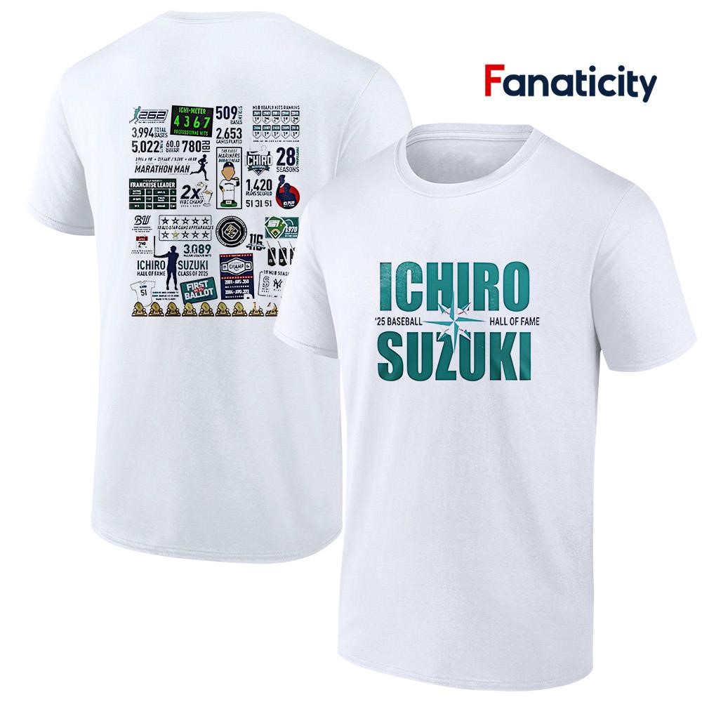 Seattle Mariners Ichiro Tシャツ L　新品未開封 Ichiro Suzuki Seattle Mariners Majestic Official Name
