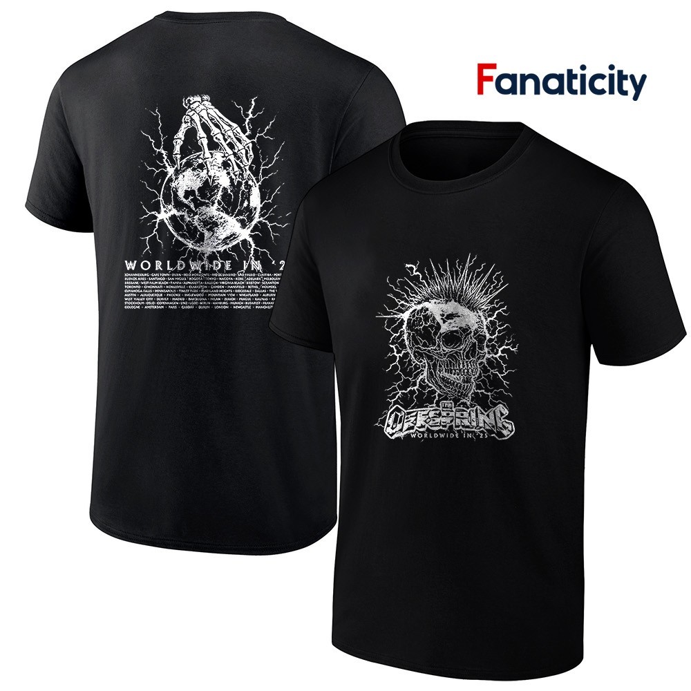 洋楽 Block Monsta Family Mid-West Representin The Offspring Worldwide in '25 Mohawk skull locations shirt
