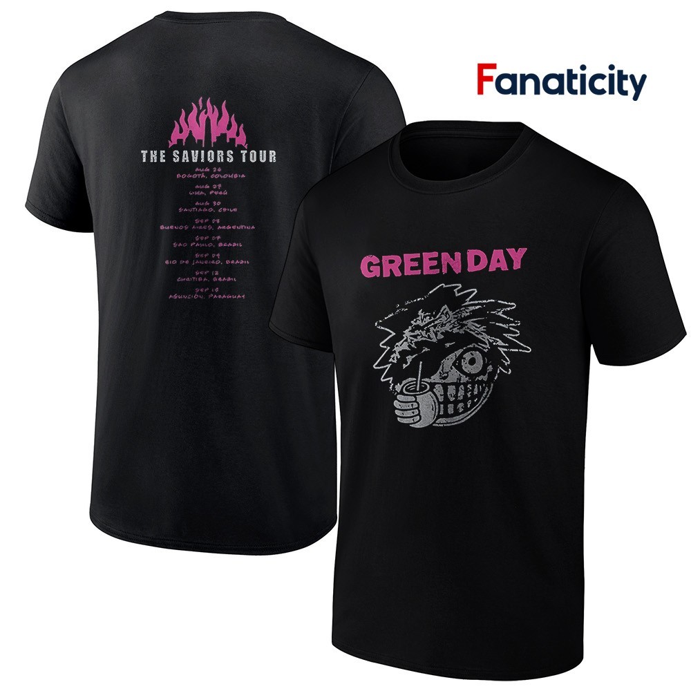 Green Day TOUR 2025 Tシャツ The Saviors 2025 South America tour Green Day shirt, hoodie