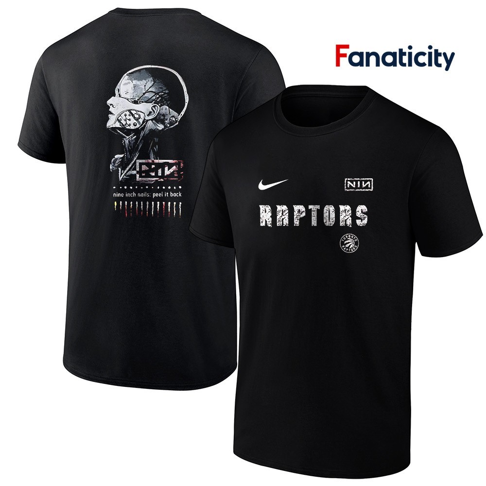 Nine Inch Nails Peel It Back 公式　Tシャツ　L Toronto Raptors X Nine Inch Nails tour Peel it back shirt