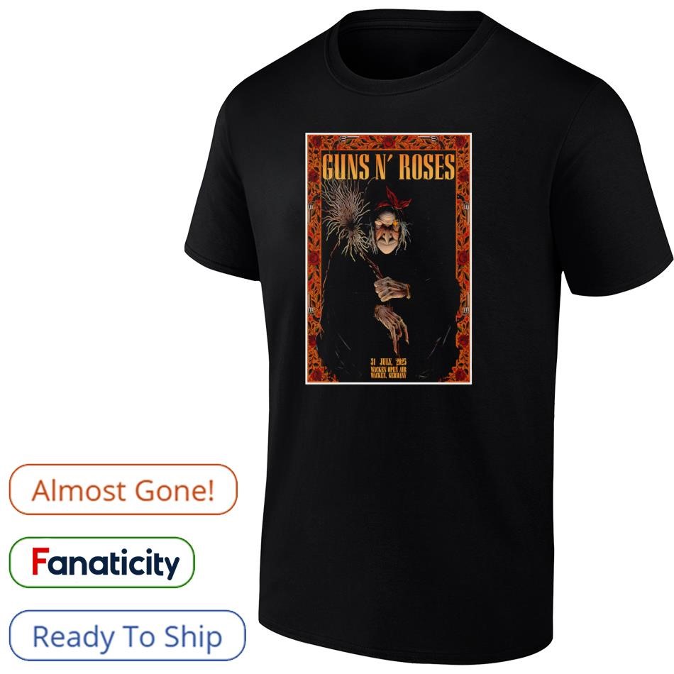 Tour 2025 Guns N Roses Wacken Open Air Wacken Poster Shirt