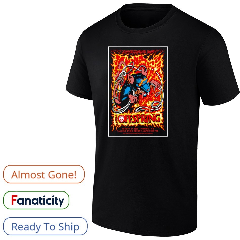Tour 2025 The Offspring Phoenix AZ Rat Shirt, hoodie