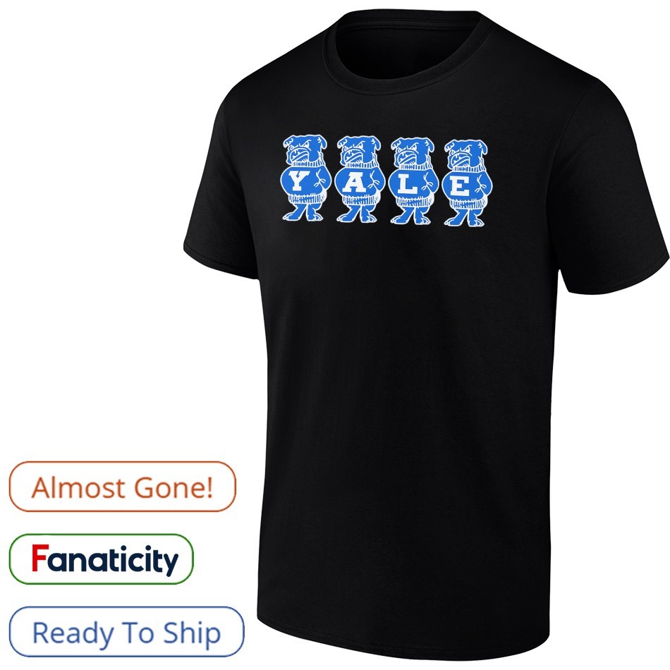 ☆YALE☆ Soft Bulldog Short Sleeve T-ShirtNavy YFM1SS301BNA Men's Navy Yale Bulldogs Basic Logo T-Shirt