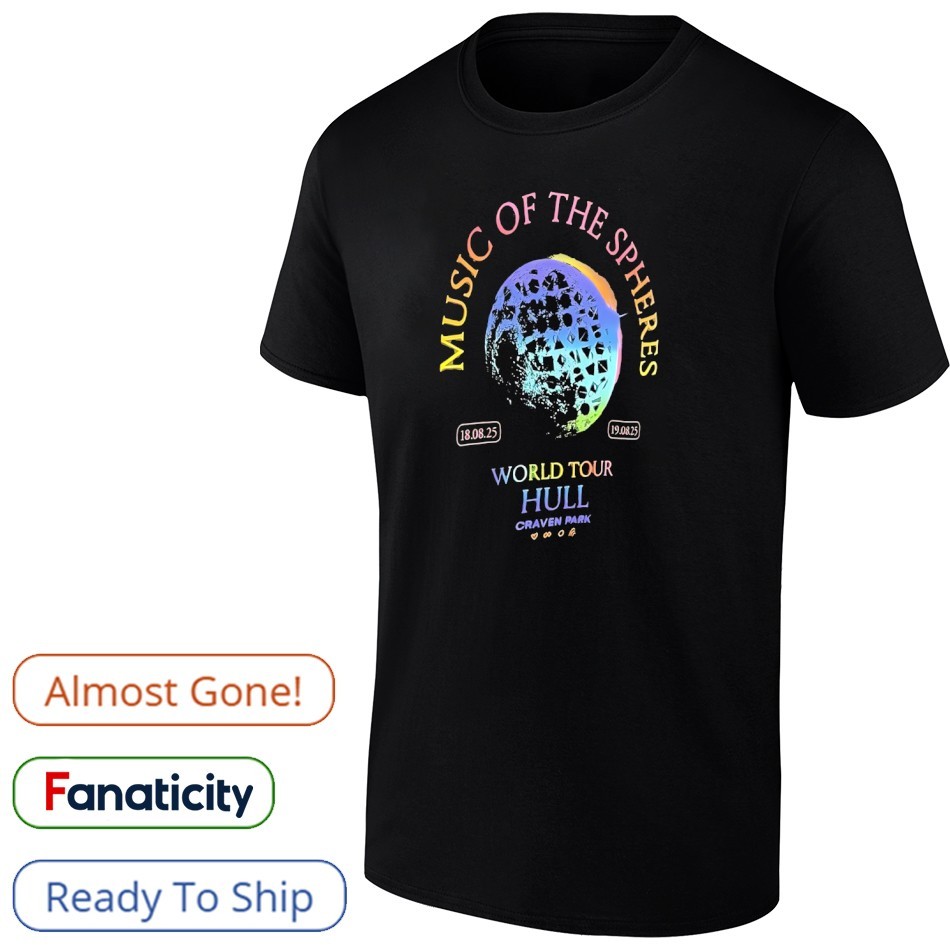 美品 COLDPLAY MUSIC OF THE SPHERESライブ Tシャツ Coldplay Toronto ON Music Of The Spheres Tour 2025 Exclusive